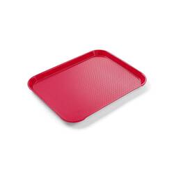 Hendi Serviertablett Rot 265x345x(H)20 mm, Farbe: Rot
