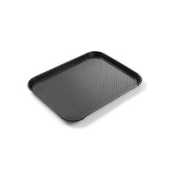 Hendi Serviertablett Schwarz 265x345x(H)20 mm, Farbe: Schwarz