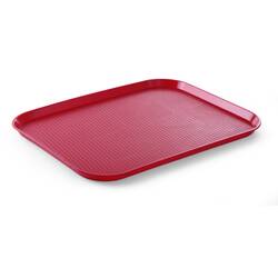 Hendi Serviertablett Rot 350x450x(H)20 mm, Farbe: Rot