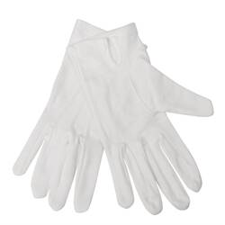 Damen Servierhandschuhe weiß M