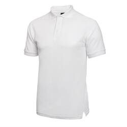 Unisex Poloshirt weiß S