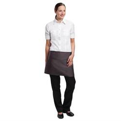 Uniform Works kurze Bistroschürze in Anthrazit