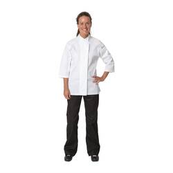 Chef Works Cool Vent Damenkochjacke Verona dreiviertelarm weiß/grau S