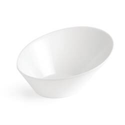 Olympia Whiteware ovale schräge Schüsseln 22,2 x 24,6cm