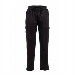 Chef Works Unisex Cargohose Slim Fit schwarz XL