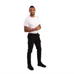 Stretch Slim Cargo Hose Schwarz 30