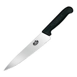 Victorinox Fibrox Küchenmesser mit Wellenschliff 19cm