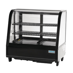 Polar Serie C Kühlvitrine schwarz 100L