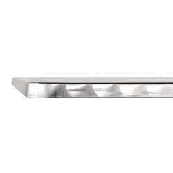 Bolero quadratischer Bistrotisch Edelstahl 1 Bein 70cm