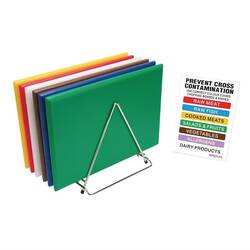 Hygiplas extra dickes Schneidebretter Set inklusive Ständer und Poster