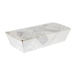 Colpac kompostierbare Lebensmittelboxen Zeitungsdruck 250mm (150 Stück)