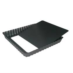 DeBuyer quadratische Antihaft Kuchenform mit herausnehmbarem Boden 18cm