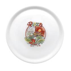Saturnia Porzellan Pizzateller 31cm mit "Pizza"-Verzierung