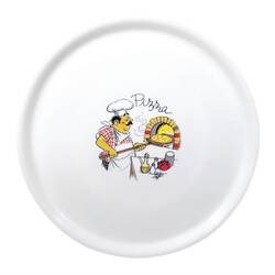 Saturnia Porzellan Pizzateller 33cm mit Verzierung