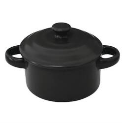 Olympia Rustic Minitöpfe schwarz 22,7cl