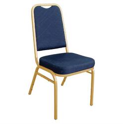 Bolero Bankettstühle mit quadratischer Lehne blau