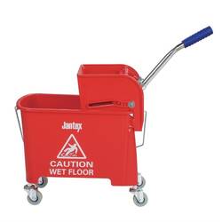 Jantex Moppeimer mit Mopppresse rot 20L