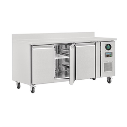 Polar Serie U 3-türiger Edelstahlgefrierschrank mit Spritzschutz 417Ltr