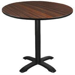Compact Exterior runde Tischplatte Makassar-Ebenholz 60cm