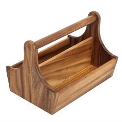 T&G Woodware Soßen- und Gewürzkorb aus Holz