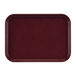 Cambro Epictread rechteckiges rutschfestes Fiberglastablett bordeaux 41,5x30,5cm