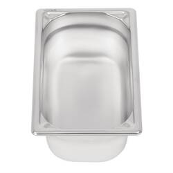 Vogue Strapazierfähiger GN-Behälter 1/4 Edelstahl 100mm