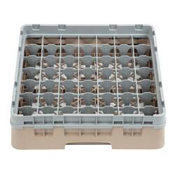 Cambro Gläserspülkorb beige mit 49 Fächern max Glashöhe 9,2cm