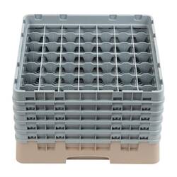 Cambro Gläserspülkorb beige mit 49 Fächern max Glashöhe 25,7cm