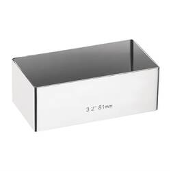 Mini-Tortenring rechteckig 8 x 4cm