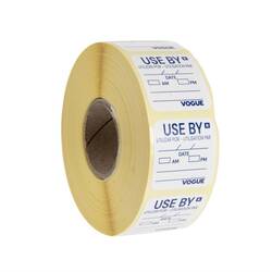 Vogue Etikett 25mm Use By