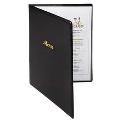 Olympia Speisekarte PVC schwarz A4