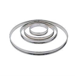Matfer Bourgeat Flacher Tortenring Edelstahl glatt 24cm