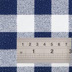 Wachstischdecke blau-weiß kariert 140cm