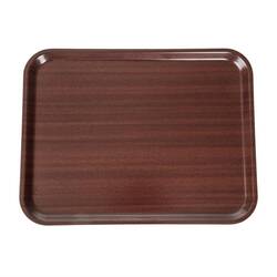 Cambro Capri laminiertes Serviertablett Mahagoni 43x33cm