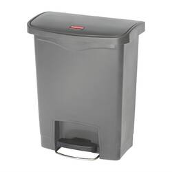 Rubbermaid Slim Jim Treteimer Grau 30L
