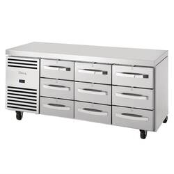 True TCR1/3 Kühltisch mit 9 Schubladen 435L