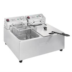 Buffalo Doppelfritteuse mit Timer 2x 5L