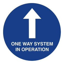 Einwegsystem Social Distancing Floor Grafik 40cm