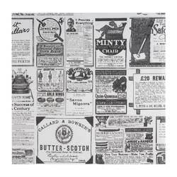 APS Pergamentpapier Vintage Zeitungsdruck 310x310mm