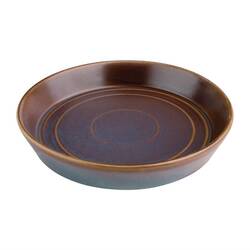 Olympia Cavolo schillernde flache runde Schalen 220mm 4er Pack