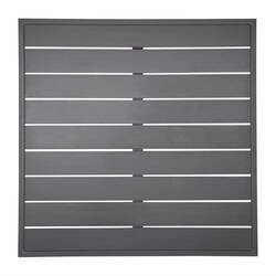 Bolero dunkelgraue quadratische Aluminium Tischplatte 700mm