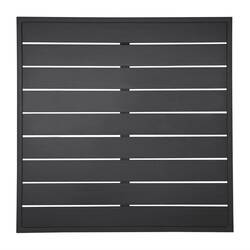 Bolero schwarze quadratische Aluminium Tischplatte 700mm