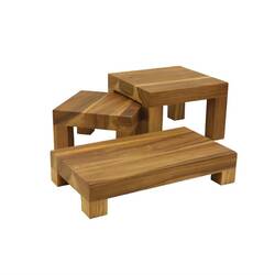 T&G Woodware Stufendisplay Akazienholz 12cm
