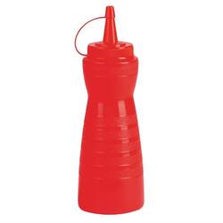 Vogue Quetschflasche mit Kappe rot