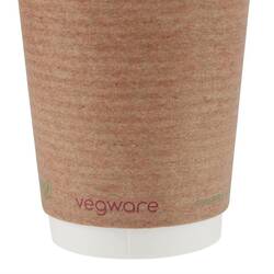 Vegware Kompostierbare doppelwandige Heißgetränkebecher 340ml