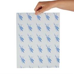 Hamburgerpapier blau