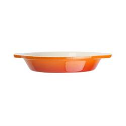 Vogue runde Auflaufform Gusseisen orange