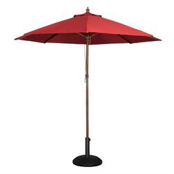 Bolero runder Sonnenschirm rot 2,5m