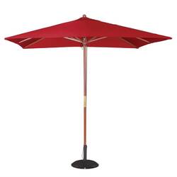 Bolero quadratischer Sonnenschirm rot 2,5m