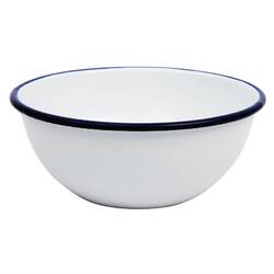 Olympia emaillierte Dessertschalen weiß-blau 6cm